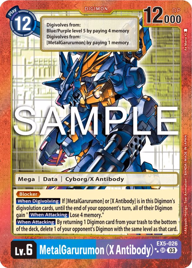 MetalGarurumon (X Antibody) (2 Star Alternate Art)